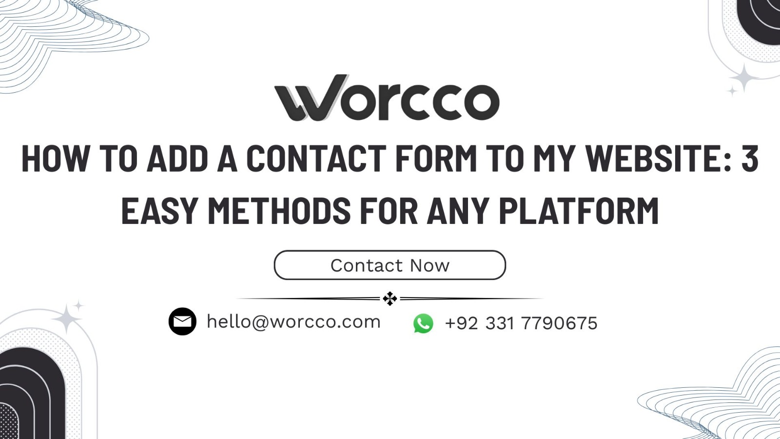 How to Add a Contact Form to My Website: 3 Easy Methods for Any Platform